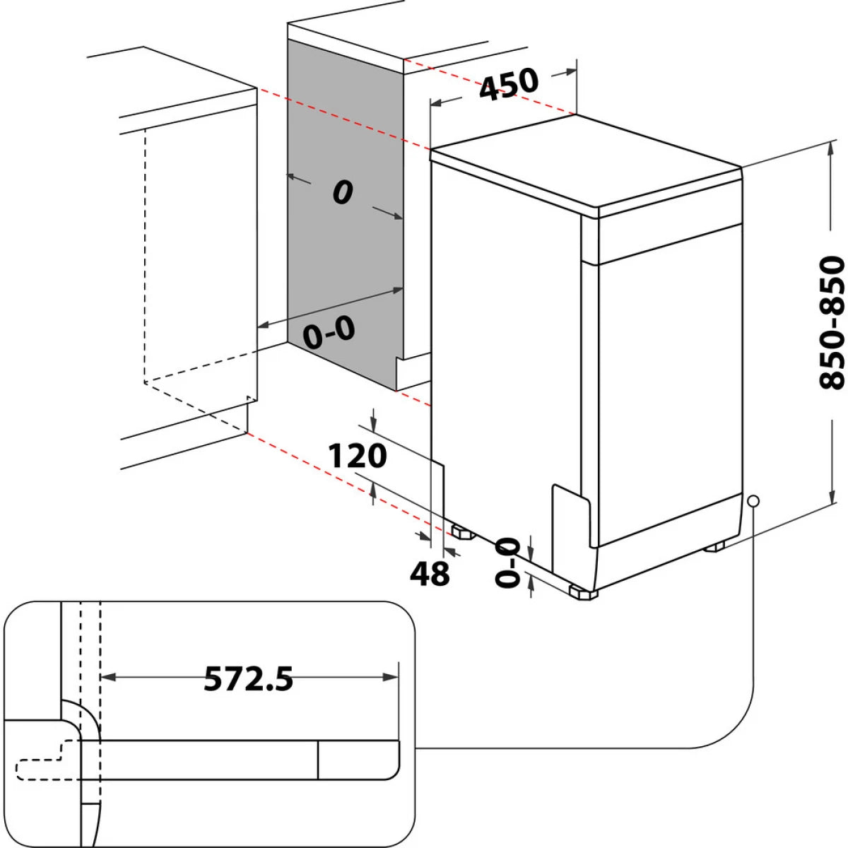 Whirlpool 惠而浦 WSFE2B19XUKN  / Whirlpool WSFE2B19XUKN / WSFE2B19XUKN