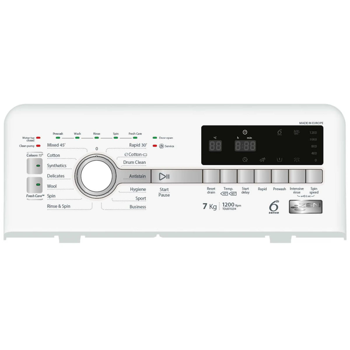 Whirlpool 惠而浦 TDLR70234 / Whirlpool TDLR70234 / TDLR70234